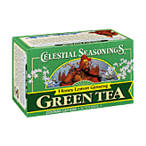 Celestial Seasonings  Honey Lemon Ginseng green tea with white tea for smooth taste, 20 Ct Left Picture